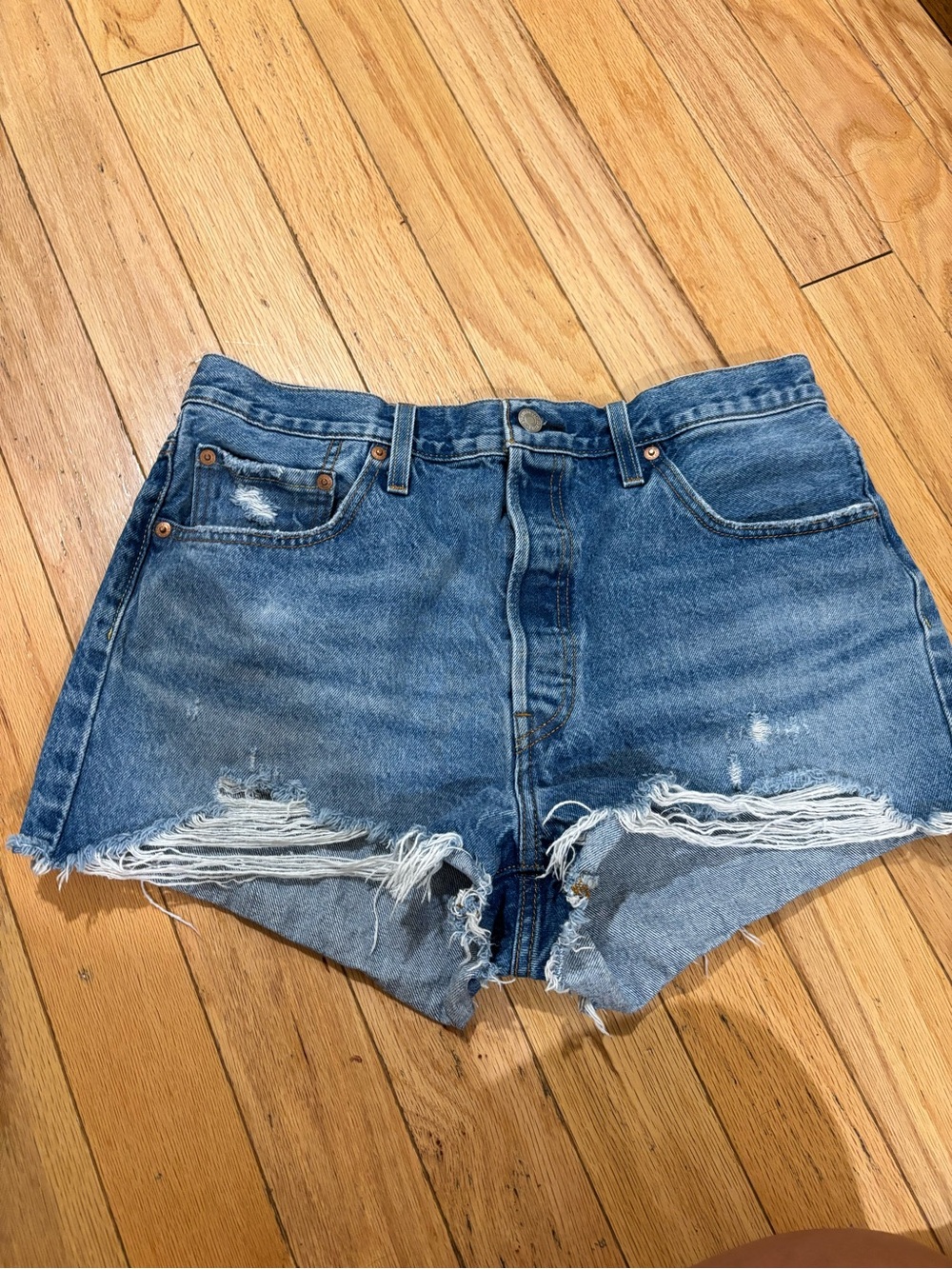 Levi’s 501 Premium Denim  High-Waist Women's Shorts - Blue